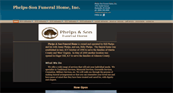 Desktop Screenshot of phelps-sonfuneralhome.com